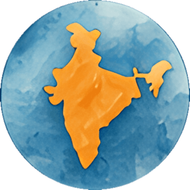 Illustration of the map of India